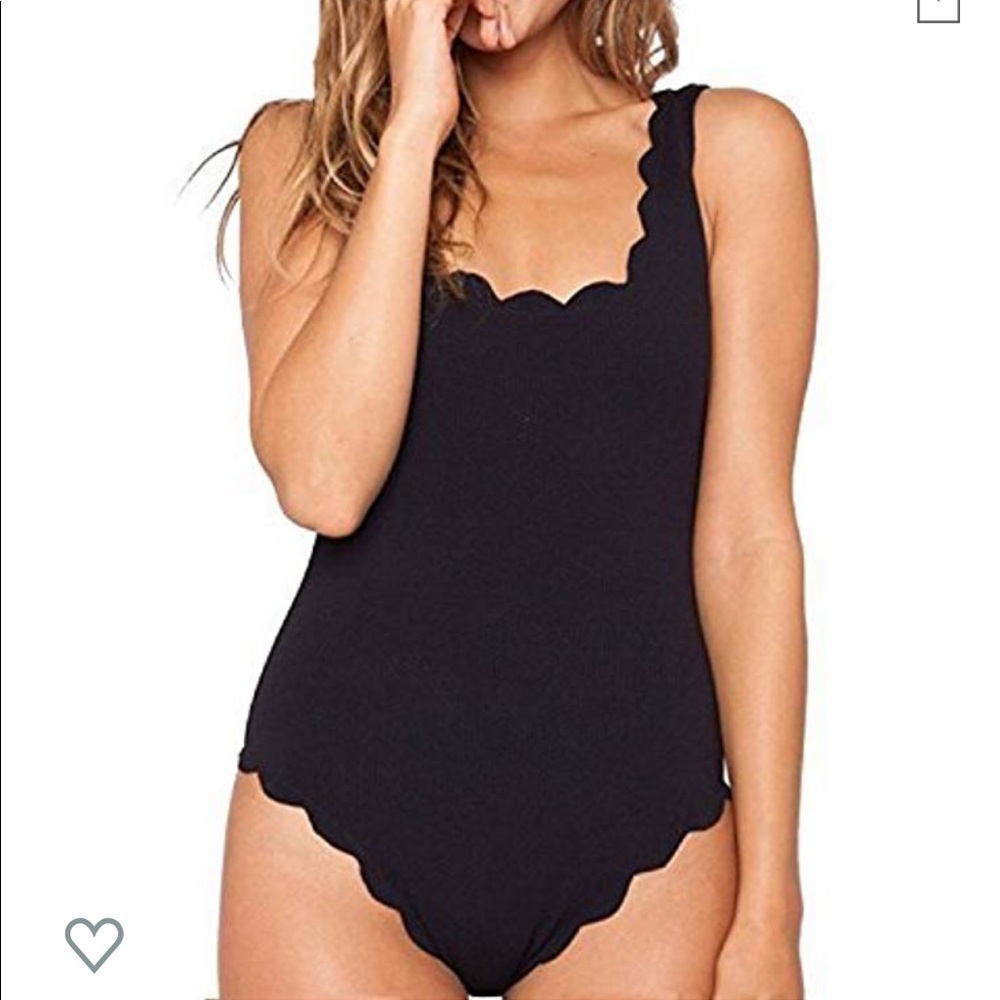 Scalloped one piece swimsuit- new with tags